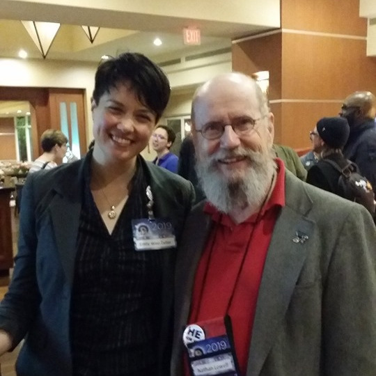 Emily Woo Zeller and Nathan Lowell at the Nebula Weekend 2019, Burbank, CA