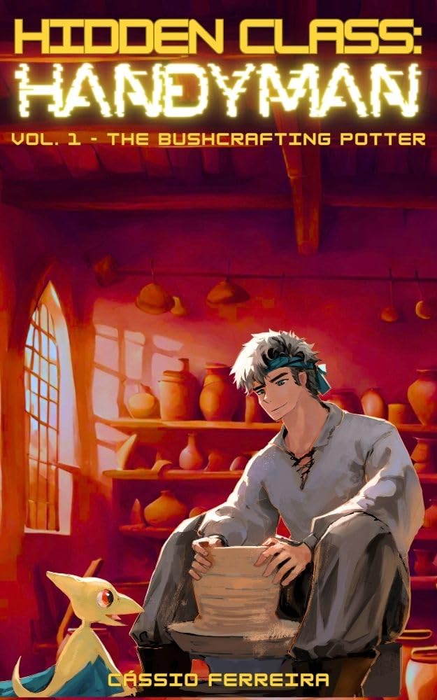 A young man dressed in gray clothing with a headband holding his hair back spins clay on a potter's wheel. 